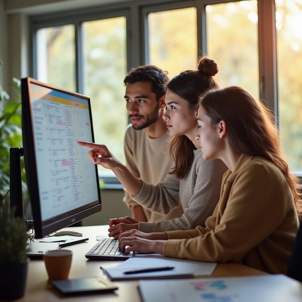 Studenti che analizzano il bilancio semplificato dell'impresa virtuale